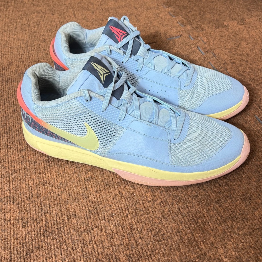 Nike Ja 1 Day One Citron Tint Baltic Blue Basketball Shoes DR8785-400 Mens 16